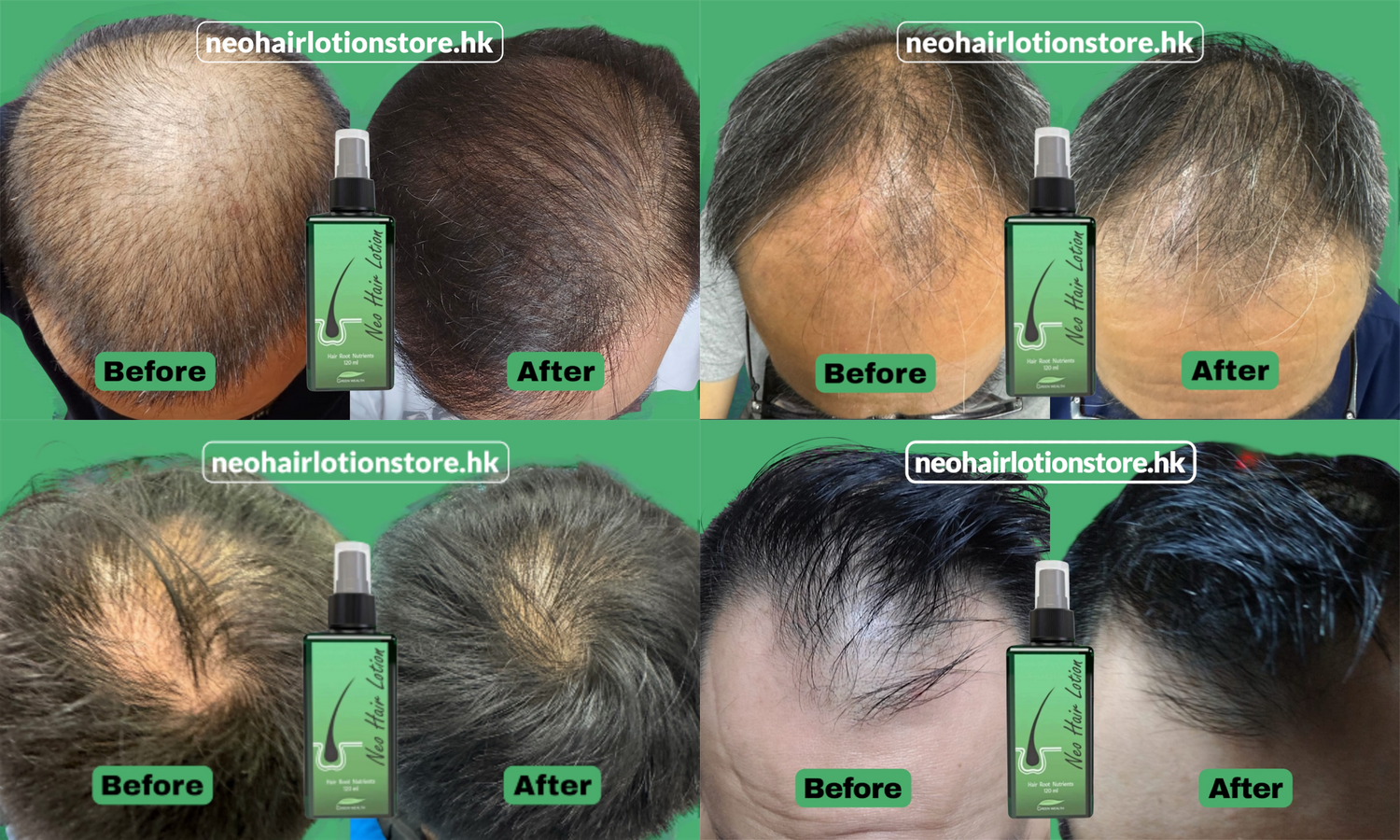 Photo collage of customer reviews.